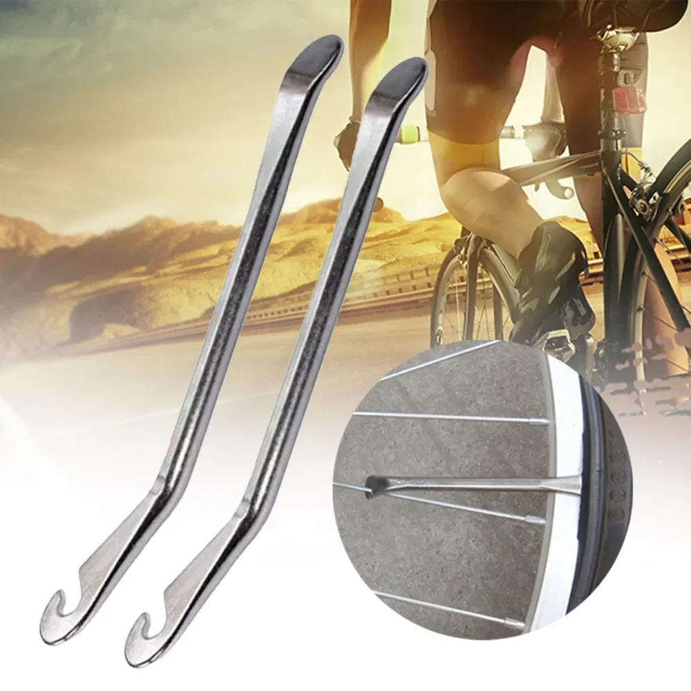 1/3/5Pcs Stainless Steel Spoon Tire Iron Bicycle Tire Changing Levers Tires Spudger Rim Opener Lever Changer Repair Tool
