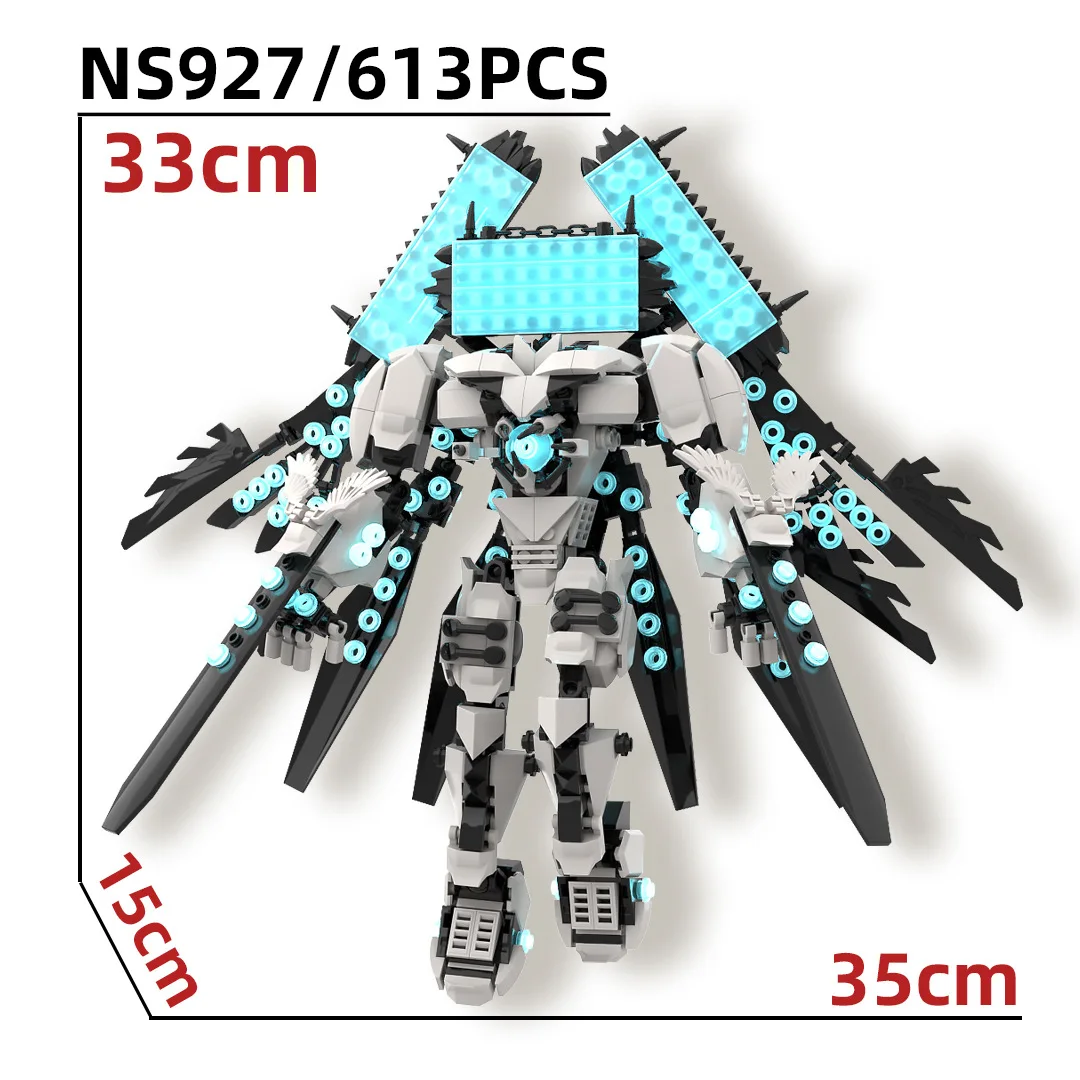 Nowy Skibidi Toaleta Klocki Toaleta Ulepszona Bitwa Uszkodzenia TV King Figurki Model Titan CPU Emperor Zabawki Dla Dzieci Prezent Świąteczny