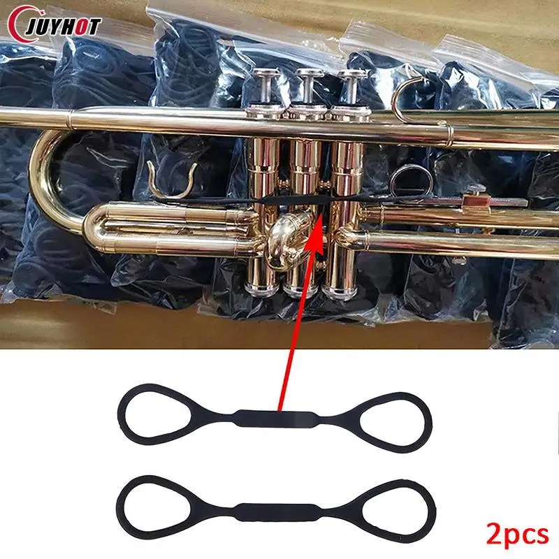 Trompeta de silicona profesional, instrumento Musical de 2 piezas, cuerda de silicona que cambia de sonido, accesorios de mantenimiento