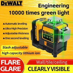 Dewalt DW089LG 12 Lines Professional Laser Level Green Beam Line 12V Lithium Battery 360 Horizontal Vertical Cross Outdoor Tools