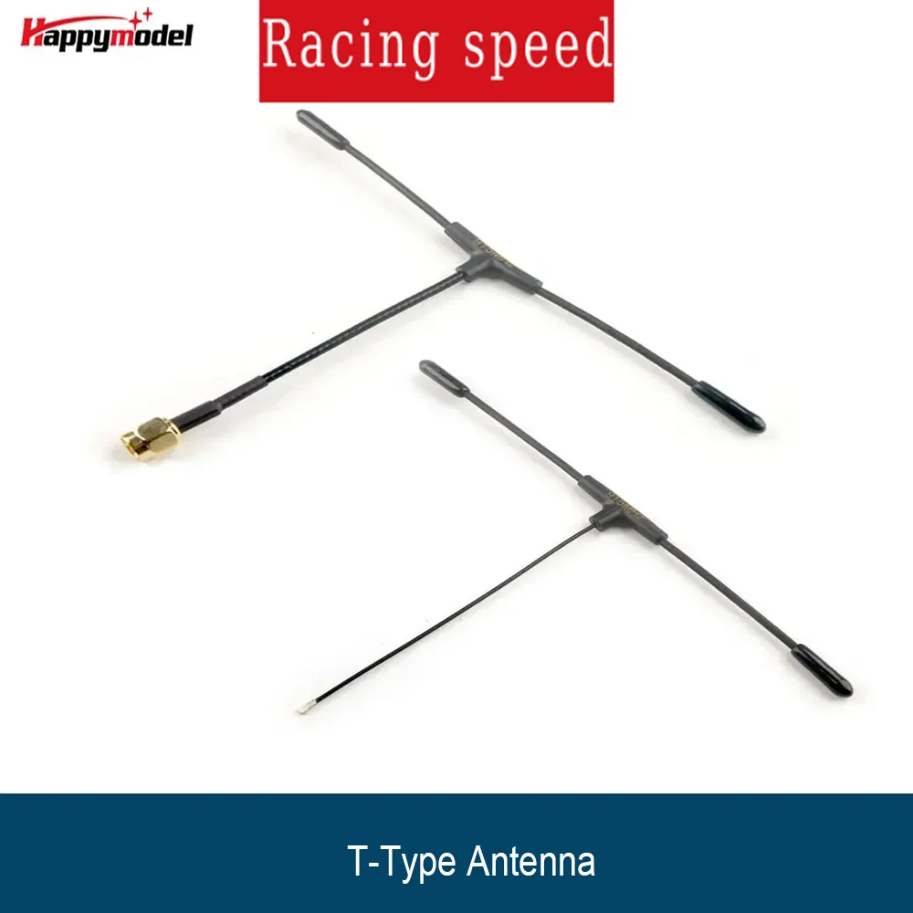 HappyModel ELRS T Antenna 915/868MHz 2.0dBi, U.FL to SMA Connector for ES900TX Transmitter & ES900RX Receiver DIY Replacement RC