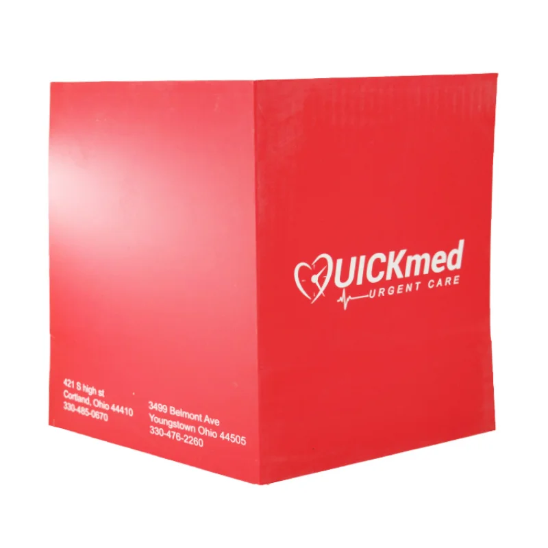 

Роскошные папки для презентаций формата А4 с тиснением логотипа и слотом для визитных карточек