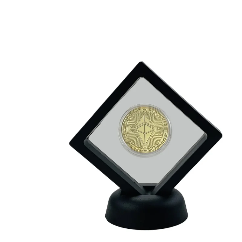 New Product Commemoration Coin Ethereum BNB TRX Ripple Cardano Crypto Bitcoin Litecoin Cryptocurrency With Nice Stand