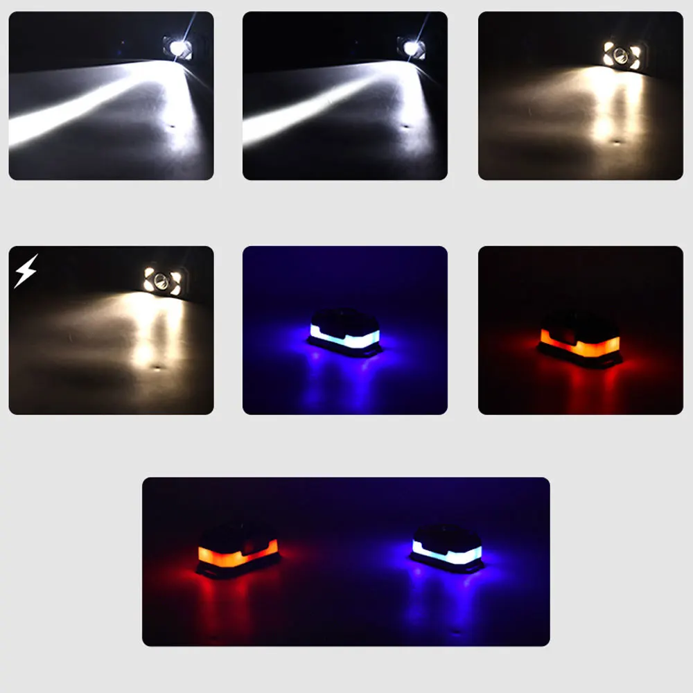 TYPE-C Red Blue Yellow White Wristlamp Portable LED wristlight Torch Working Light Fishing Camping Wrist Band Flash Lamp