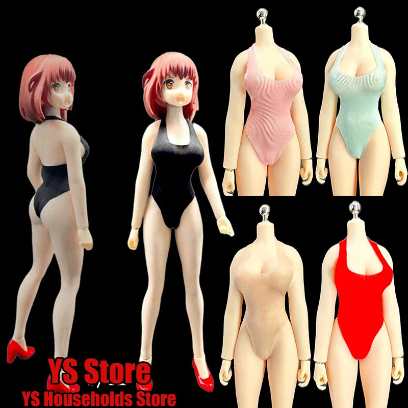 

CJG-1224 1/12 Female Soldier Sleeveless One Piece Bodysuit Open Chest Jumpsuit Clothes Accessory Toys For 6" Figure Body