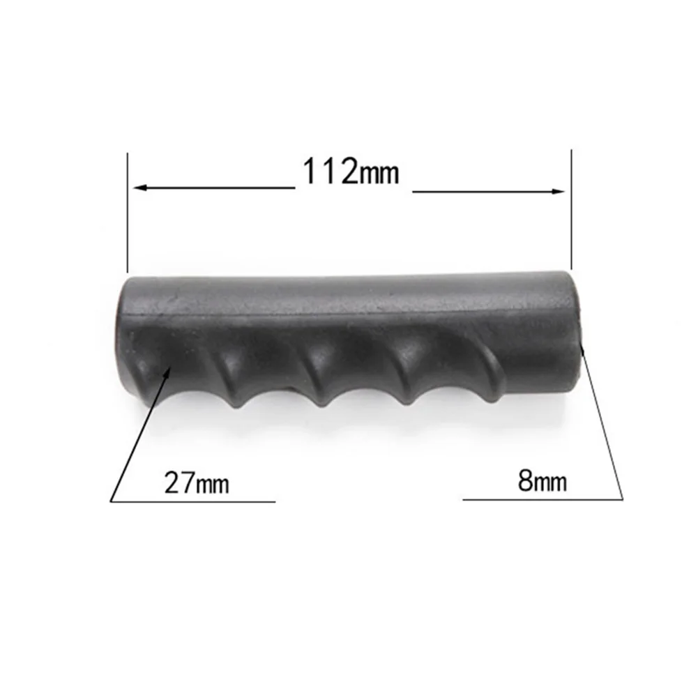 2 Pack Rubber Handle Covers for Round Wheelbarrow Tubes with Fingerprint for Secure Grip and Enhanced Handling