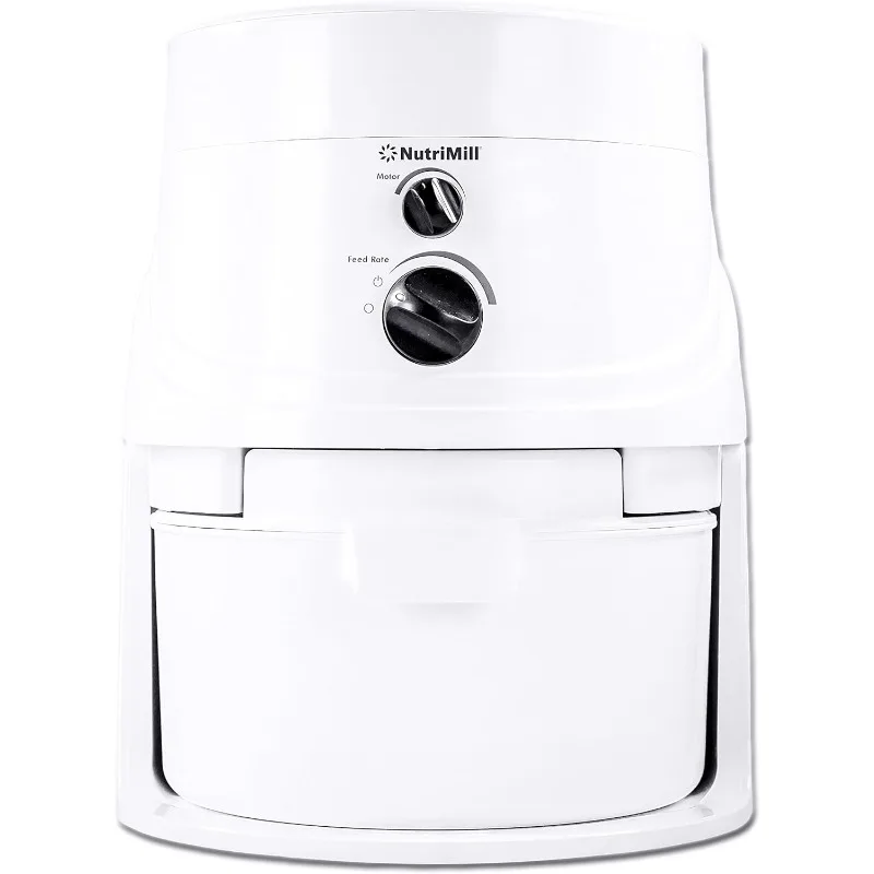 

NutriMill Classic High Speed Electric Grain Mill for Fresh Flour Wheat Grinder with Stainless Steel Milling Heads
