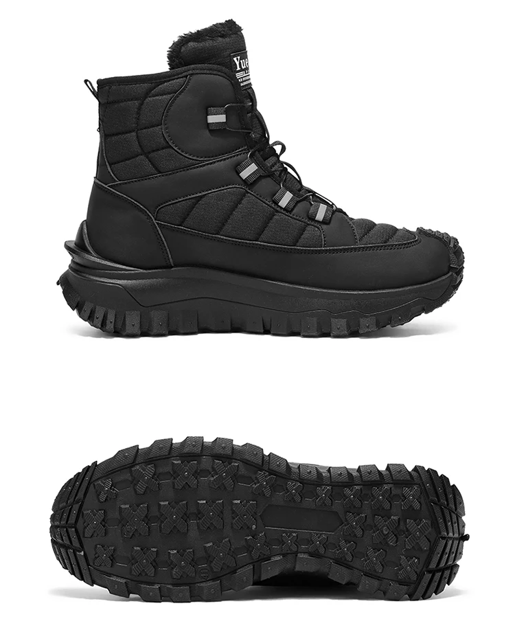 Winter-Outdoor-Arbeitsschuhe mit warmem Fleecefutter, trendige und vielseitige Herrenschuhe, leicht zu tragende, tragbare Herrenstiefel – Detail 24