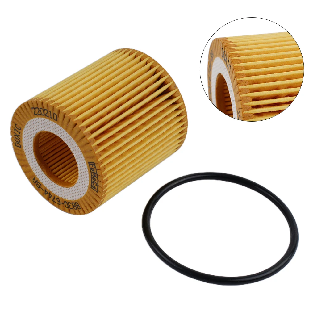 Substituição do filtro de óleo para motor, filtro de óleo, alta qualidade, amarelo, fácil instalação, sem montagem necessária, BB3Q-6744-BA