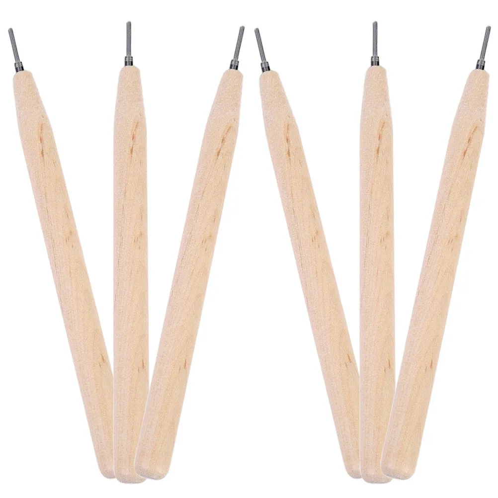 6Pcs Paper Quilling Pen Set Slotted Metal Tips DIY Paper Rolling Craft Tools for Scrapbooking Card Making Bookbinding Origami
