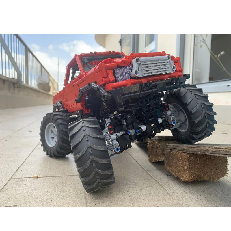 

MOC-26278 Супер грузовик, гоночный автомобиль, строительный блок, модель 1668, детали MOC, креативный детский строительный блок на день рождения для мальчиков, игрушка в подарок