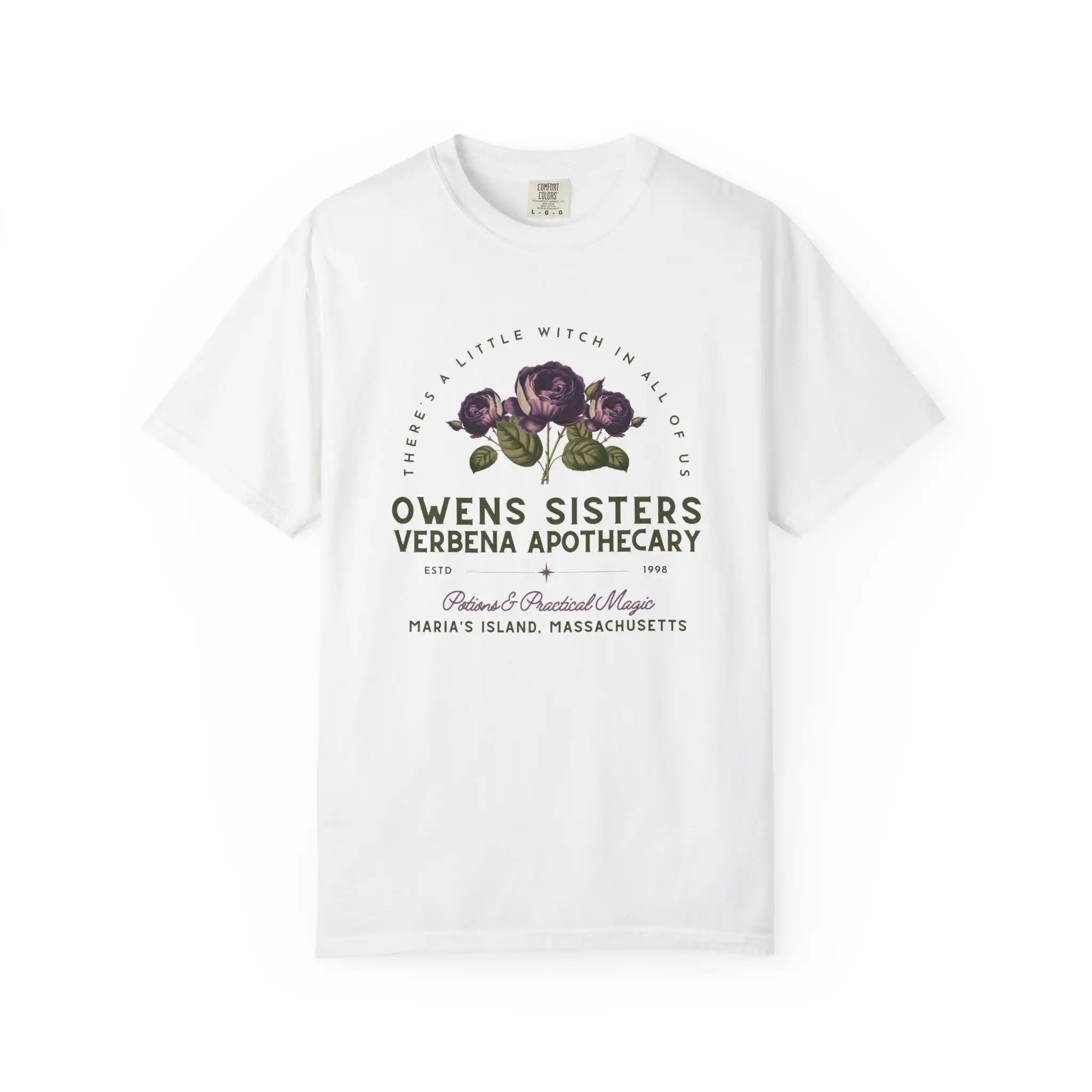Owens Sisters Apothecary Witchy Shirt, Witch Shirt, Romantasy Book Shirt, Witch Gift, 90s Witch Movies, Geeky T-Shirt