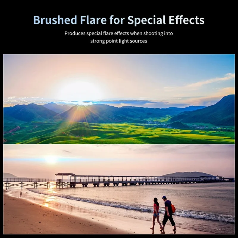 1 PCS Black 1.55X Wide Screen Anamorphic Lens Blu-Ray Brushed Video Lens Universal-X62A