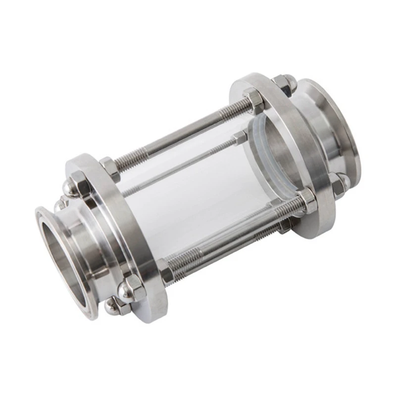 19mm Sanitay Flow Sight Glass Diopter 1.5'' 50.5mm Tri Clamp SS304 Stainless Steel Pipe Fitting Distiller Diary Homebrew