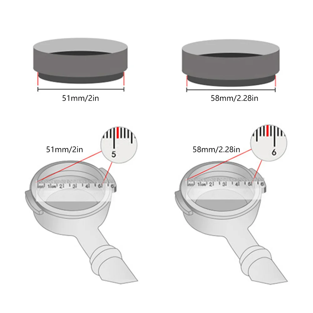 Coffee Dosing Ring Magnetic 51MM 53MM 58MM For Delonghi Breville Portafilter Espresso Accessories Barista Funnel Tool Coffeeware