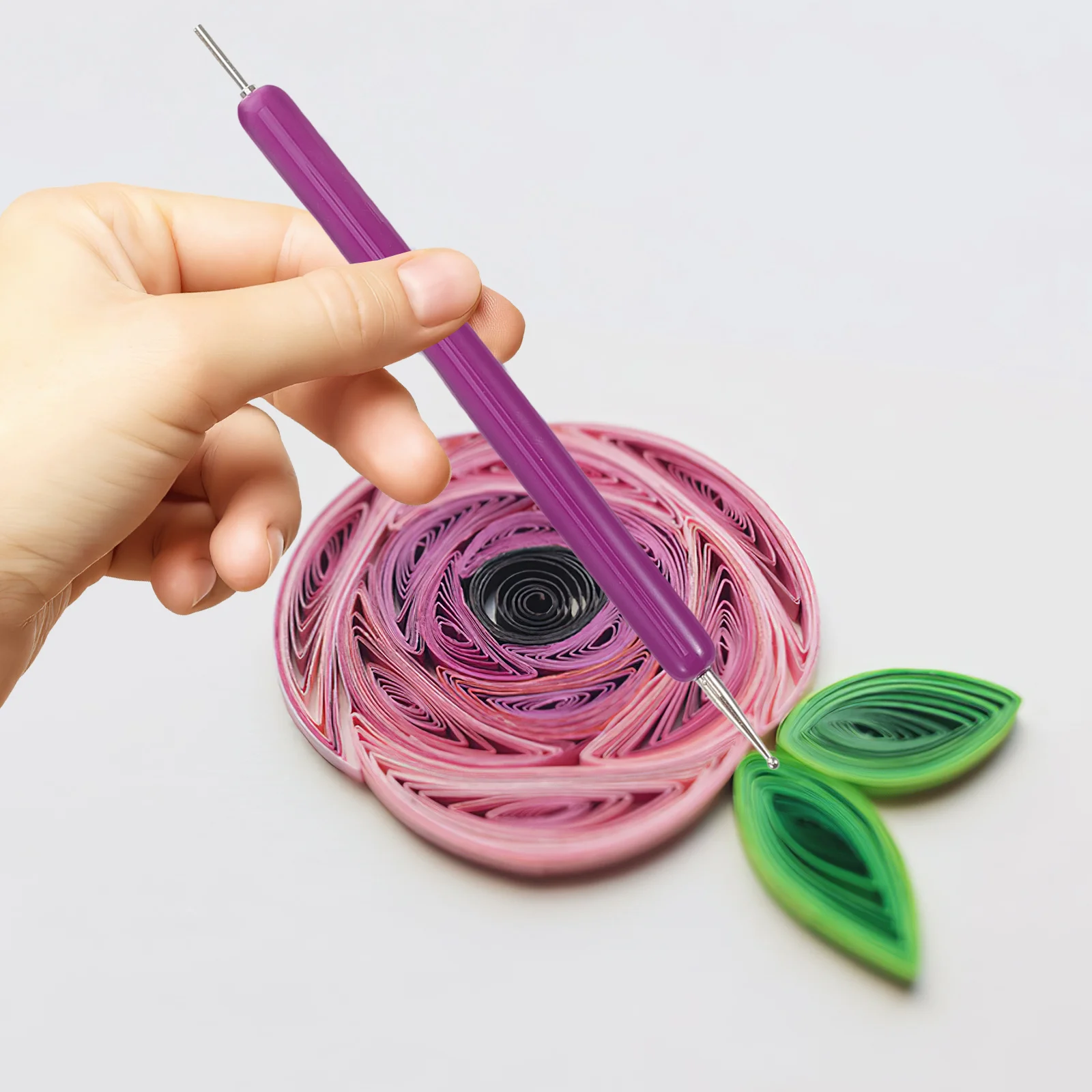 1 set 1 Set Diy Tools Paper Rolling Pen For Craft Art Projects Quilling Pen Kit Paper Quilling Supplies Slotted Tool Bead Roller