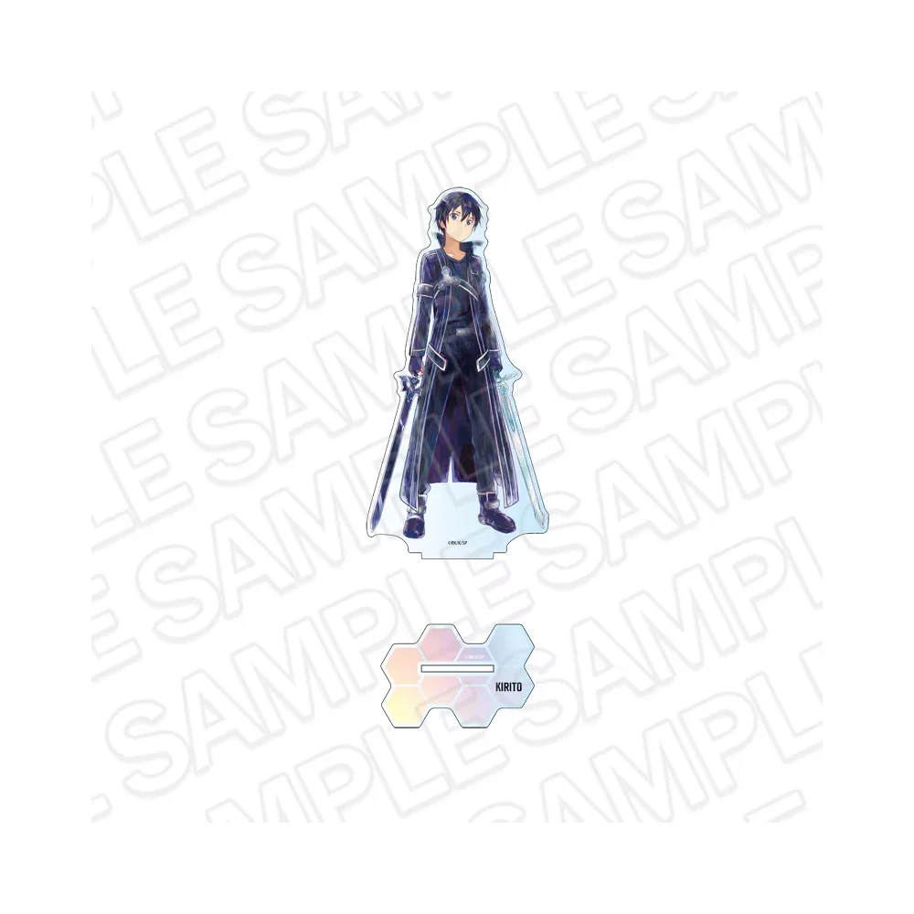Sword Art Online SAO Kirito Asuna 15CM Double Sided Acrylic Stand Keychain 2026 New Anime Stand Tabletop Decor Collection Gift