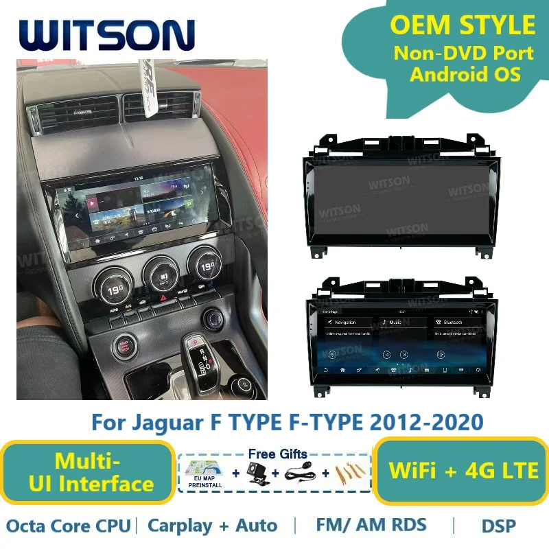 

WITSON Android 13 Auto Stereo For Jaguar F TYPE F-TYPE 2012-2020 Carplay GPS Car Multimedia Radio Head Unit