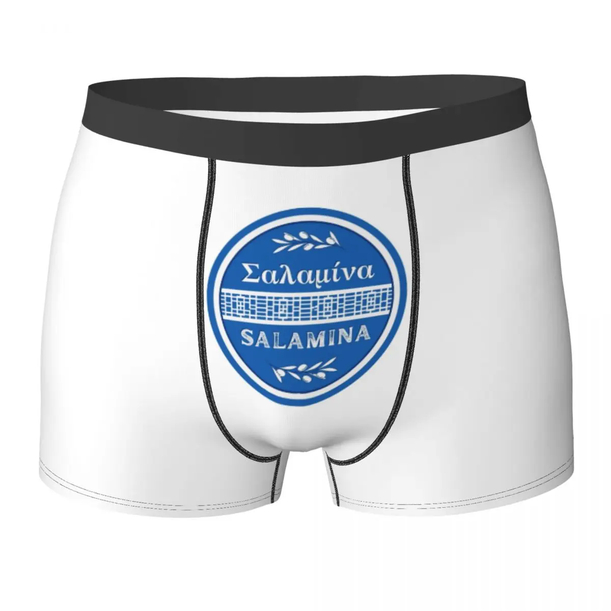 Boxer Underpants Shorts Greek Island Of Salamina Panties Men's Ventilate Underwear for Homme Man Boyfriend Gifts