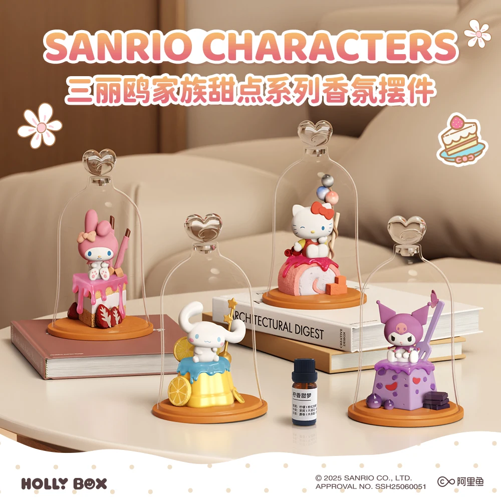 

Sanrio dessert series aromatherapy ornaments essential oil fragrance handmade office gifts cinnamoroll hello kitty kuromi melody