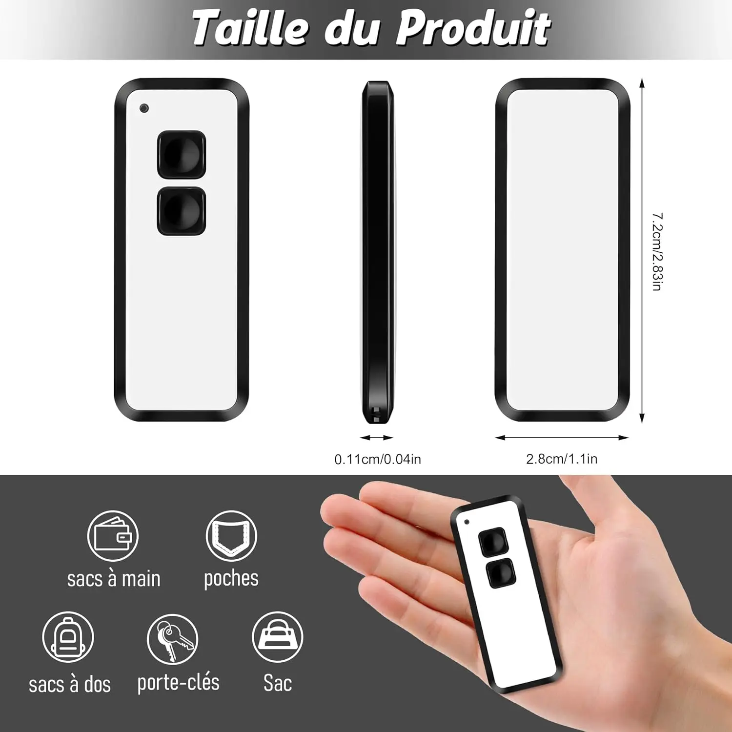 جهاز تحكم عن بعد لباب المرآب 433.92 ميجا هرتز لـ Novoferm Novotron 502 MAX43-2 Novotron 512 MIX43-2 Mini-Novotron 522 Mini-Novotron 524