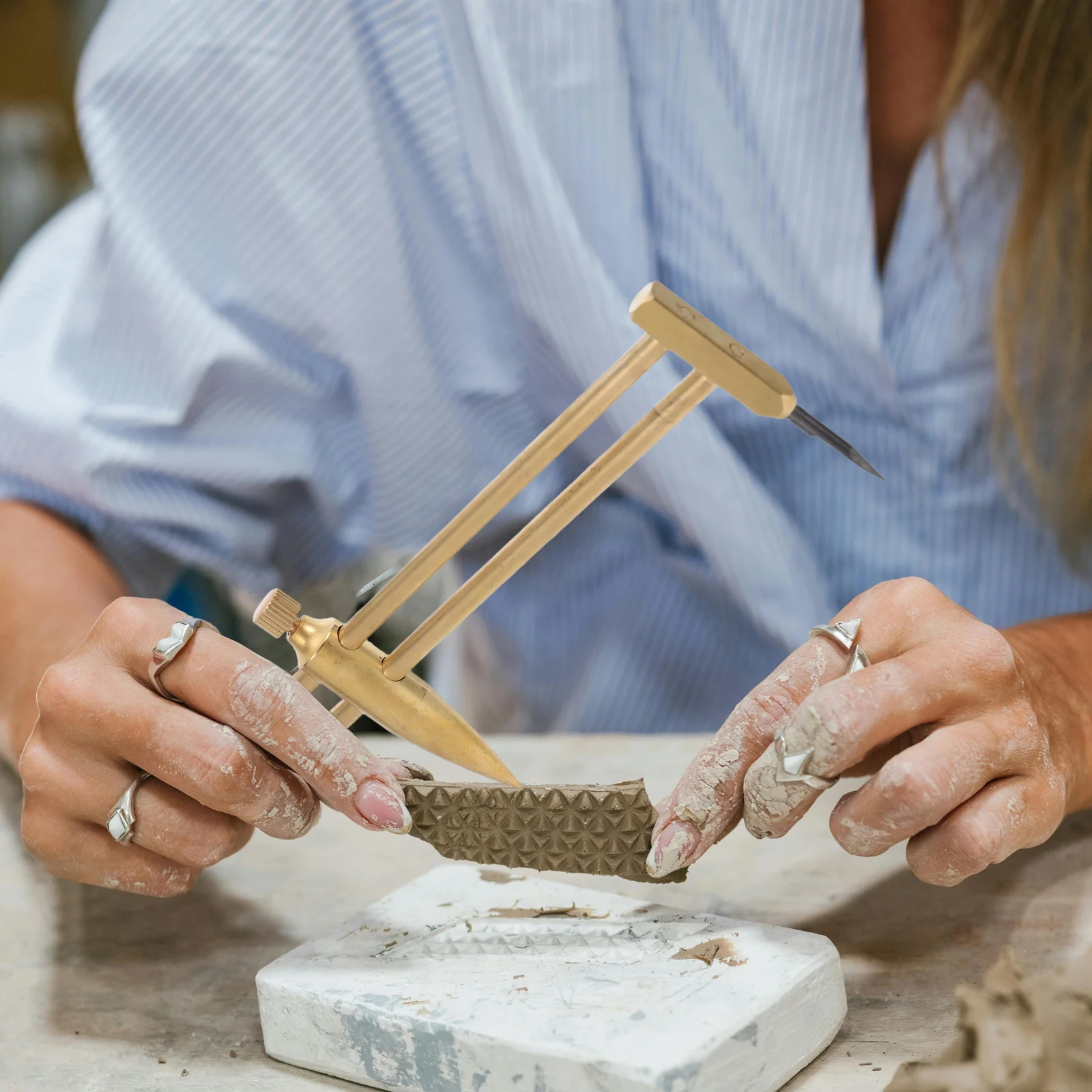 

Ceramic Compass Brass Caliper Precise Pottery Measuring Tool For Clay Shaping Modeling Craft Supplies Diy Art Projects Pottery