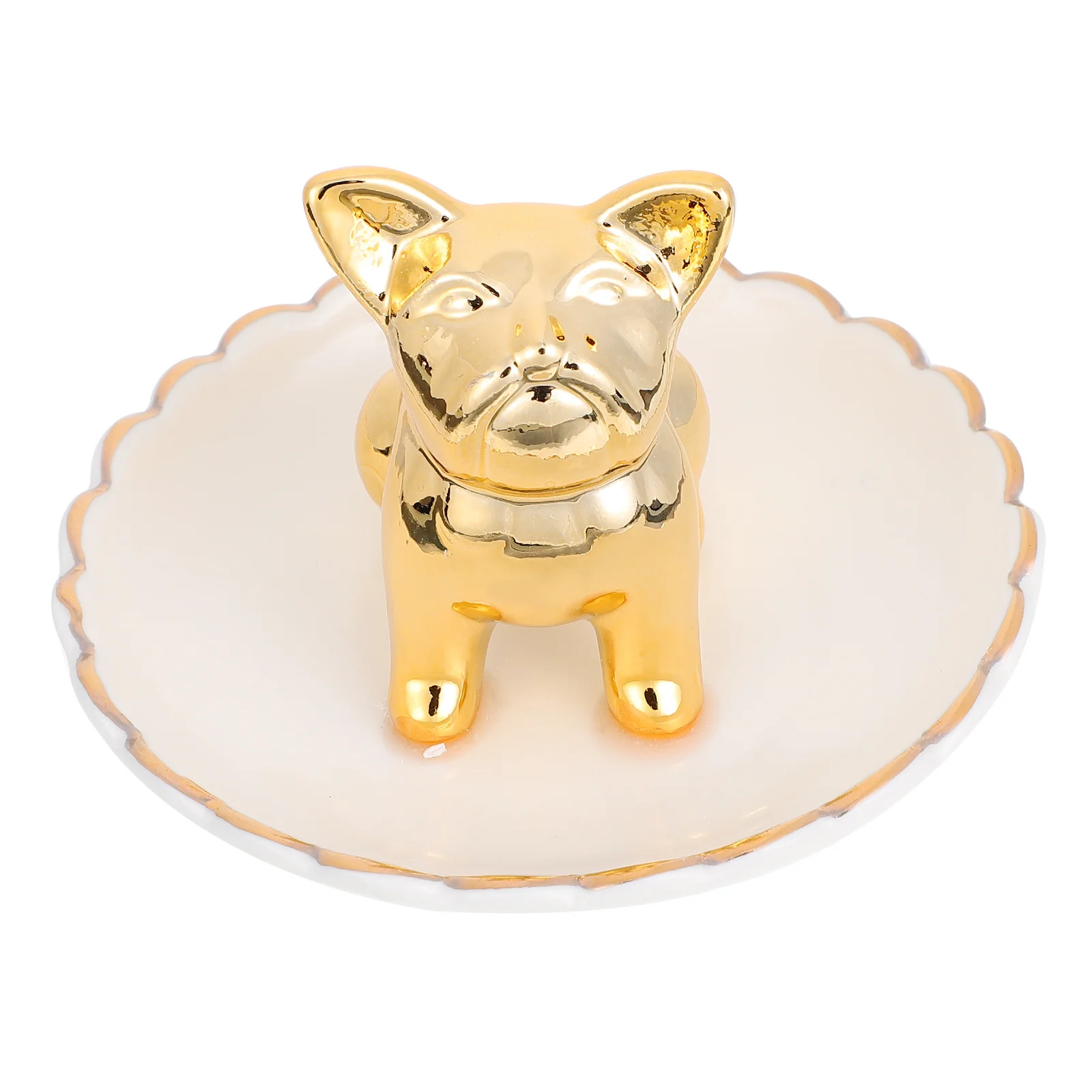 1Pcs Ceramic Jewelry Dish Plate Animal Design Jewelry Storage Display Tray for Table Entrance Stylish Trinket Tray