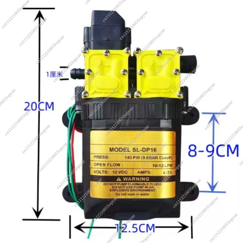 12v Double Head Diaphragm Water Pump Electric Water Sprayer Pump High Pressure Sprayer Car Wash Spraying Water Pump - view 3