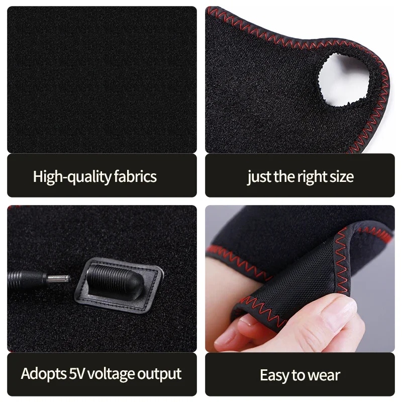 مدلك المعصم الكهربائي المحمول العلاج الحراري لالتهاب المفاصل نفق الرسغ الإغاثة 3 أوضاع العجن الاهتزاز حماية التواء