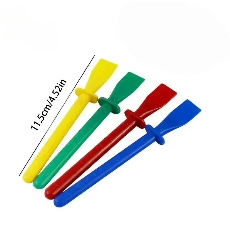 8-20 قطعة موزعات الغراء ، أداة مسحة الغراء البولي بروبيلين ، كاشطات الرسم لأداة الحرف اليدوية الجلدية اليدوية ذاتية الصنع #4