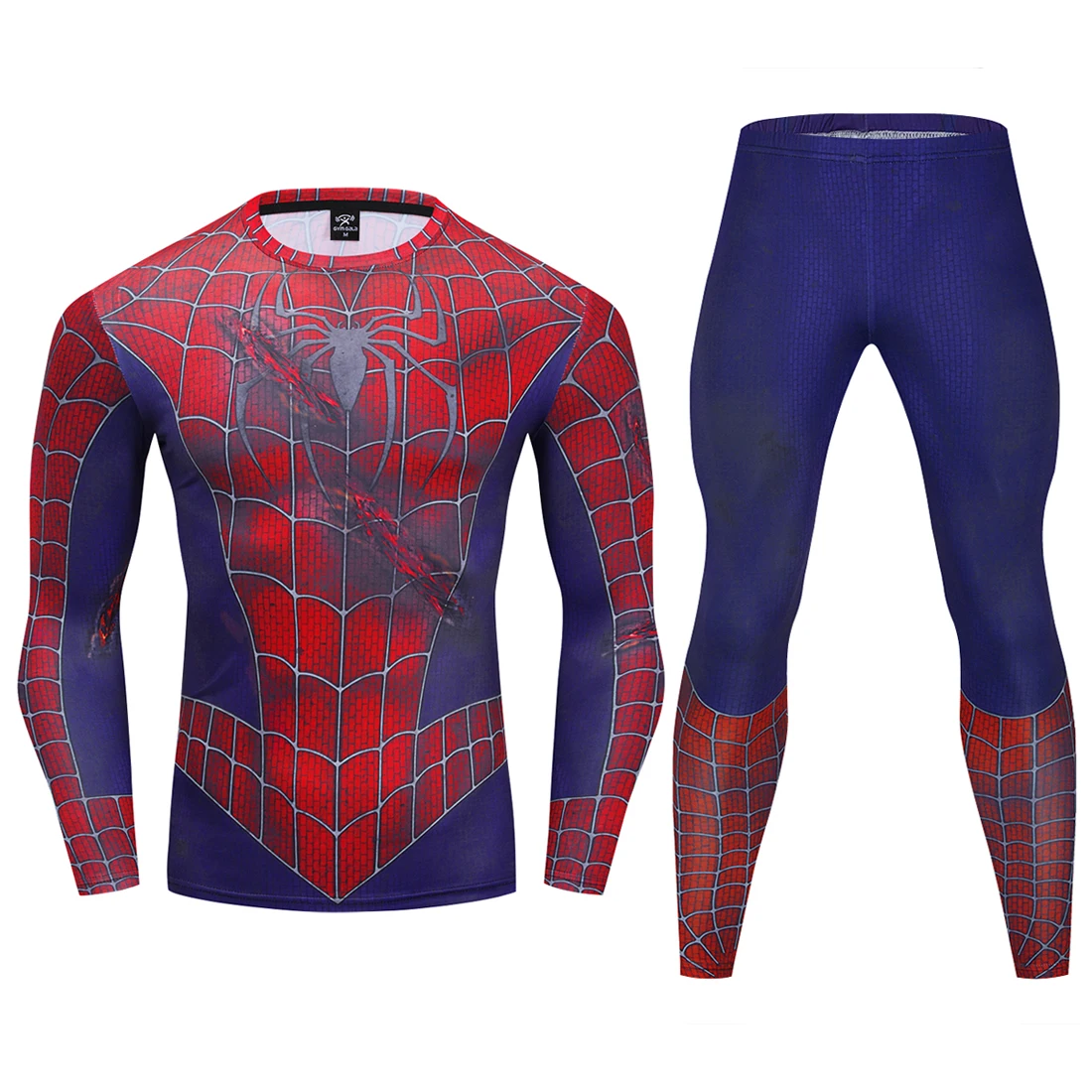 New men's outdoor running quick-drying stretch breathable tights sports training fitness clothes men's long-sleeved suit