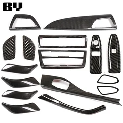 ABS Carbon Fiber Car Center Control Interior Decoration Sticker For BMW 1 2 Series F20 F21 F22 F23 2012-2018 Car Accessories