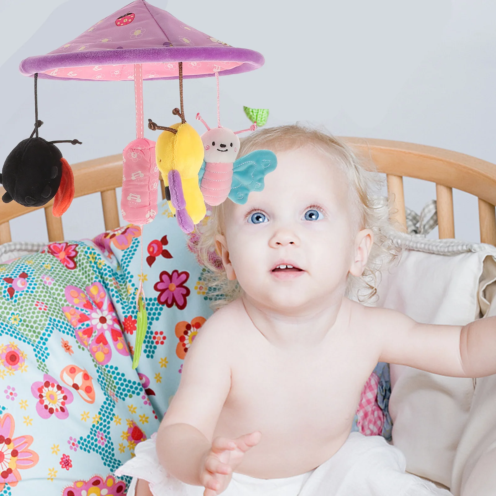 Ozdoba do wózka dziecięcego, karuzela do łóżeczka, miękka zawieszka do łóżeczka niemowlęcego, karuzela do fotelika samochodowego dla noworodka wspomagająca rozwój.
