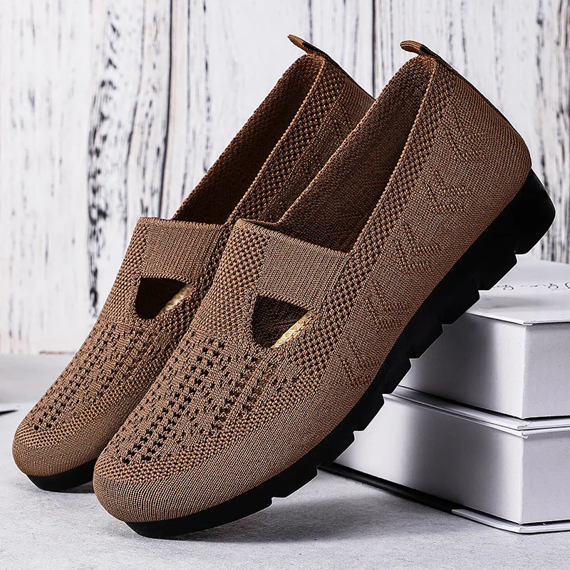 

Женские дышащие лоферы, туфли без шнуровки на плоской подошве, женская прогулочная обувь, удобные дизайнерские носки, туфли-лодочки для мам