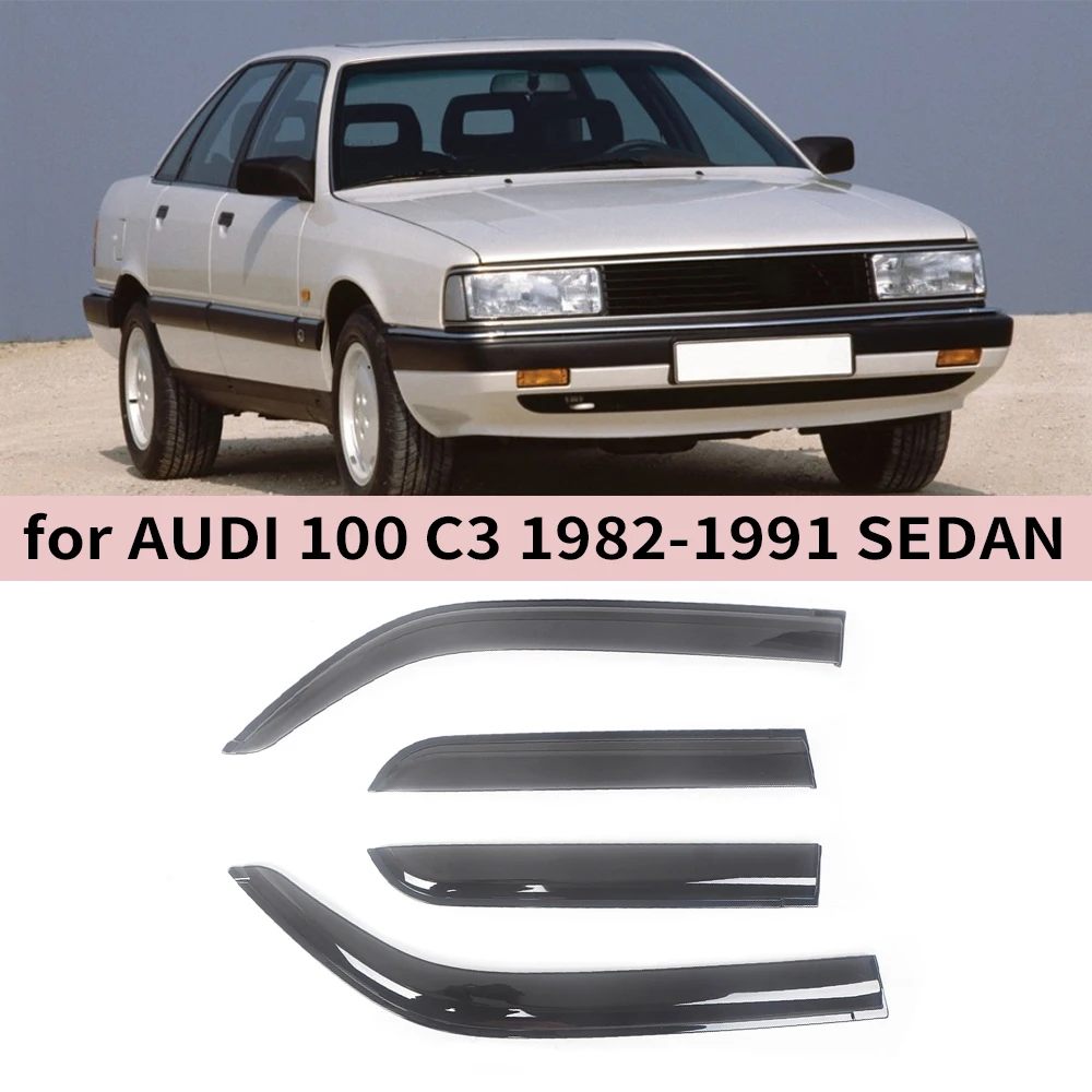 

Window Visor for Audi 100 sedan 1982 1983 1984 1985 1986 1987 1988 1989 1990 1991 Wind Deflectors Rain Guards Door Visor Vent