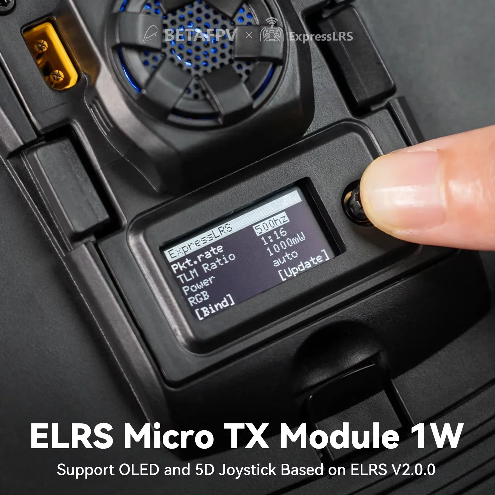 BETAFPV ELRSマイクロV2 1W TXモジュール マイクロTXモジュール ELRS 2.4G 1Wバージョン 長距離FPVドローンRCクアッドコプター用