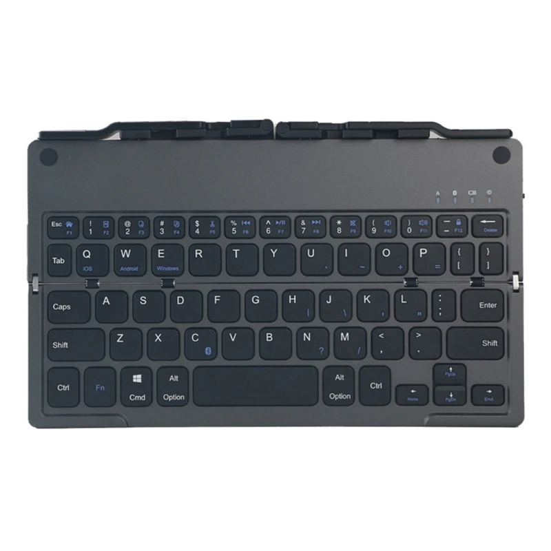 Wireless Keyboard,Quick Charging and Quiet Folding with Stand For Multiple Devices Travel Friendly Small Keypad