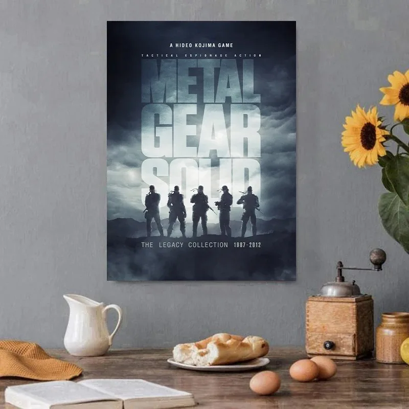 Classic Metal Gear Solid MGS Video Game Canvas Painting Wall Art Poster Picture Print Modern Family Bedroom Room Home Decor
