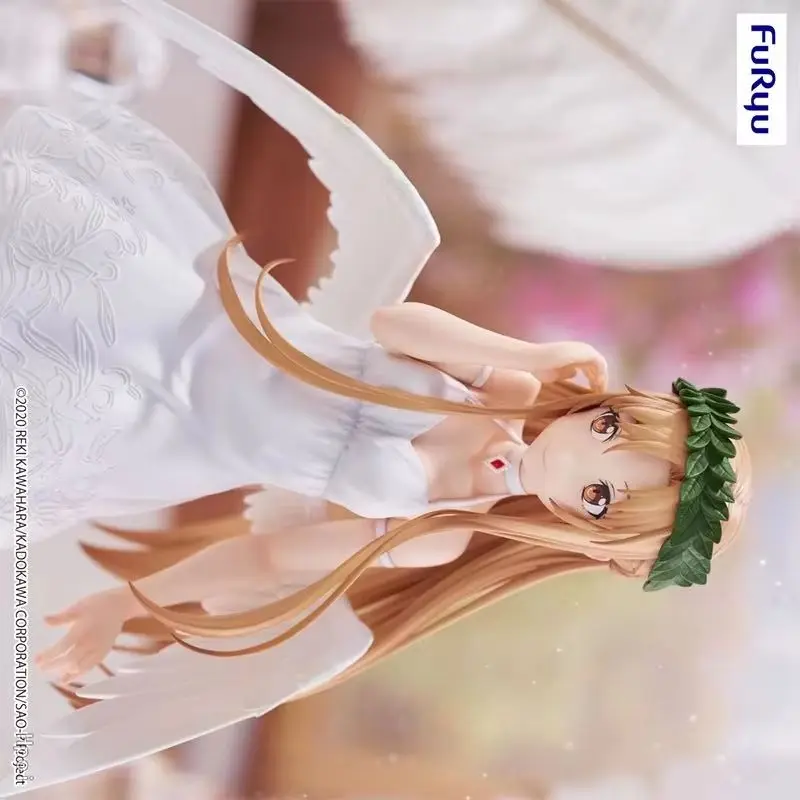 【100% auténtico】FuRyu Original Sword Art Online Asuna Bicute Pure Anime personaje modelo decoración Kit de modelismo regalos juguetes modelo