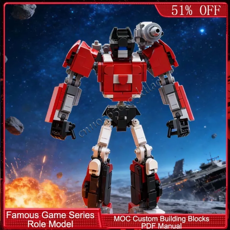 352 ELEMENTY Brickheadz Swipe Edge Bot MOC Personalizowany Modułowy Zestaw Klocków Popularny Model Projekt Zabawka DIY dla Dzieci Prezent na Boże Narodzenie