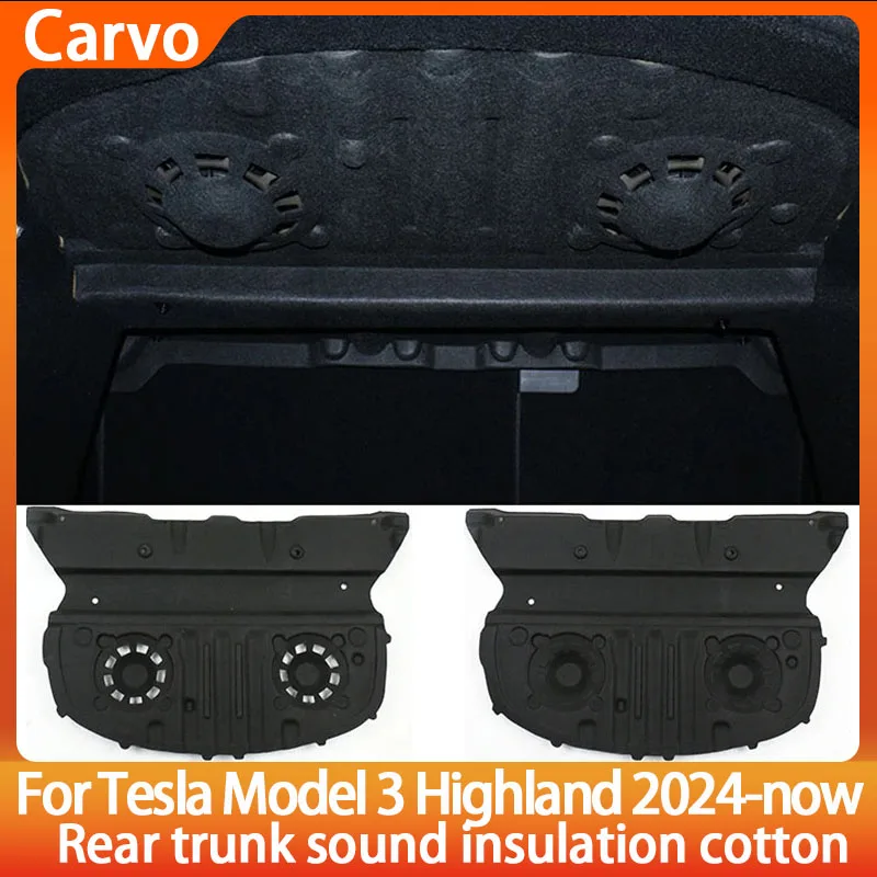 

For Tesla Model 3 Highland Trunk Lid Soundproof Dust Proof Cotton Mat for Model 3+ Sound Proof Protective Noise Reduction Mat