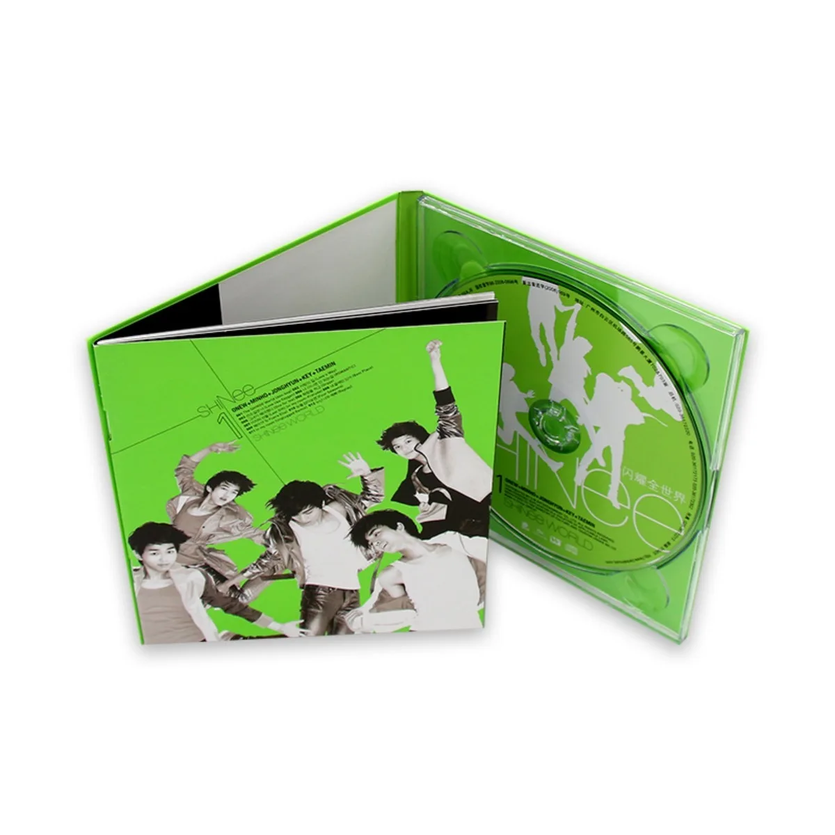 قرص مضغوط لألبوم SHINee "SHINee World" مع كتاب كلمات - مجموعة K-Pop Pop Hits، سجل موسيقي قابل للجمع لمحبي الشباب #3