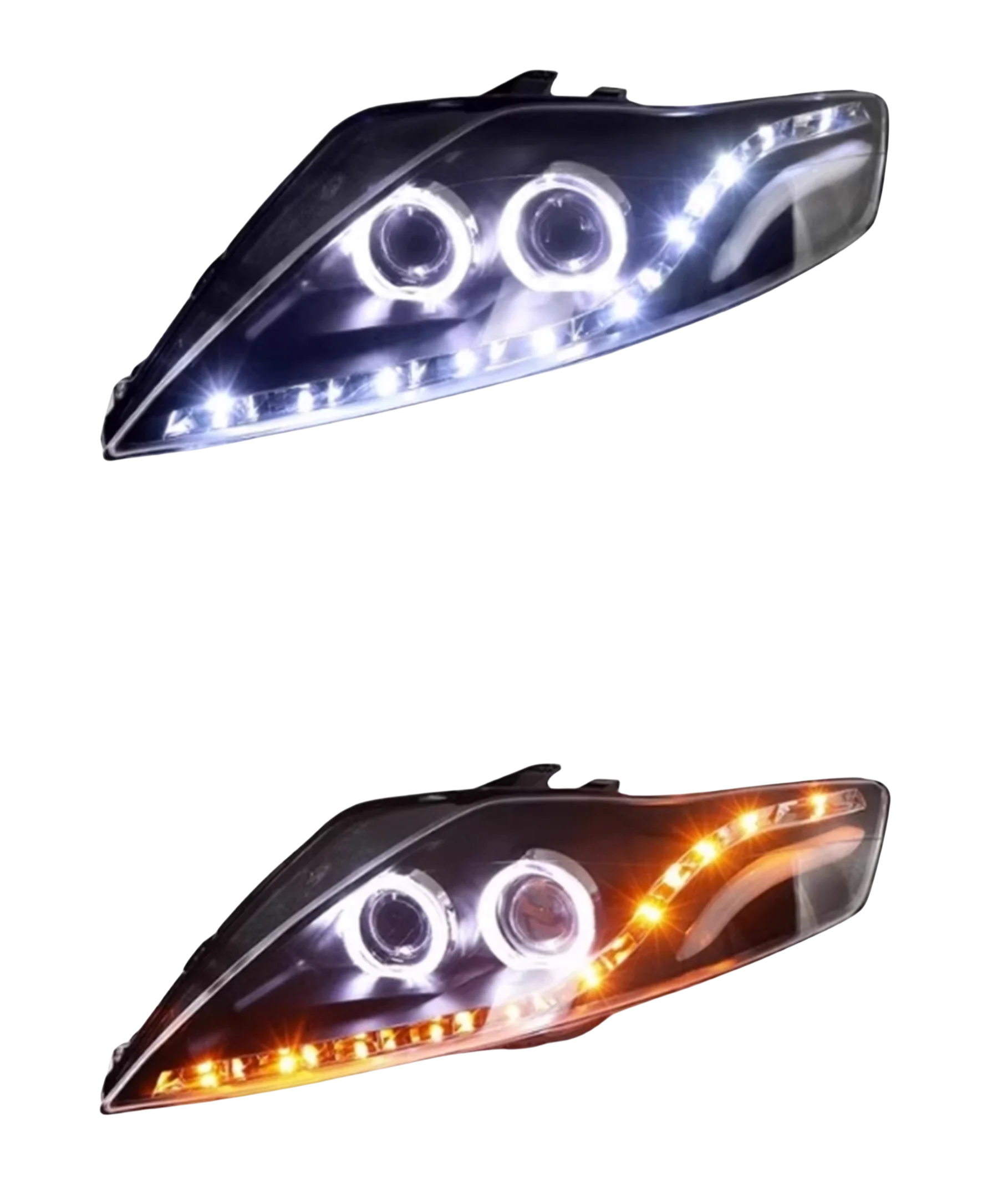 

Front Headlight Headlamp Angel Eyes for Ford Mondeo 07-13 Low High Beam Turn Signal