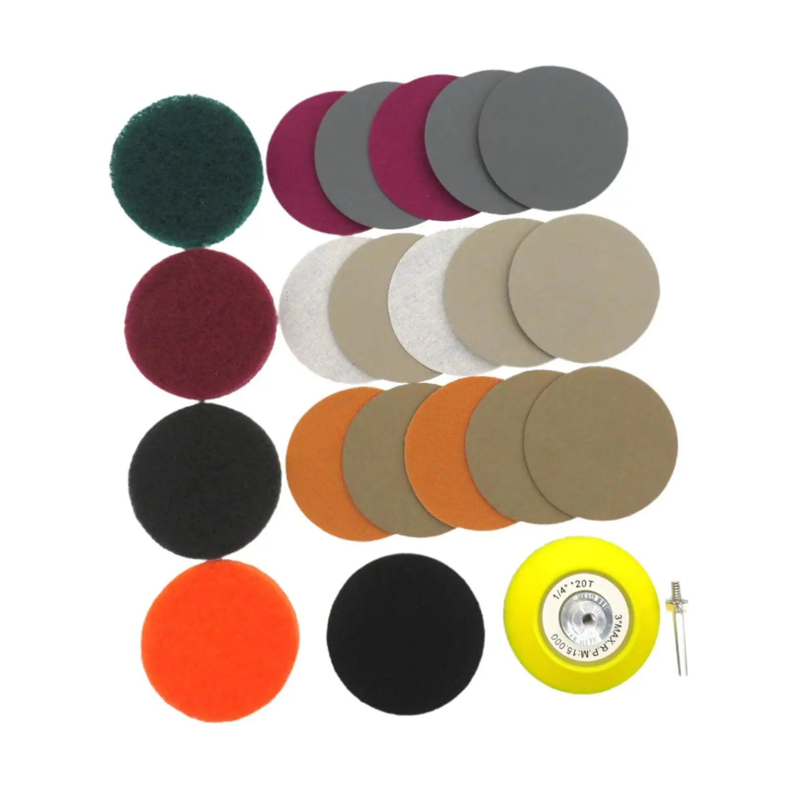 Generic Car Care Sanding Discs Pads Car Lights Polishing Restoration Kit، سهل