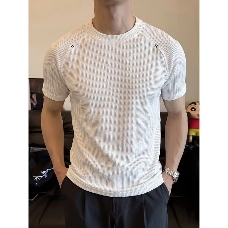 Summer New Style Men's Outdoor Sports Fitness Long-Sleeved Running Training Short-Sleeved T-Shirt