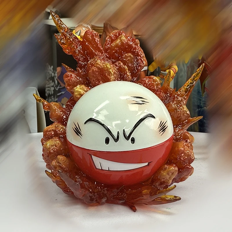 Hot New Electrode Anime Figures Voltorb Figures Pvc Statue Model Room Desktop Decoration Collection Boy Gifts Game Toys