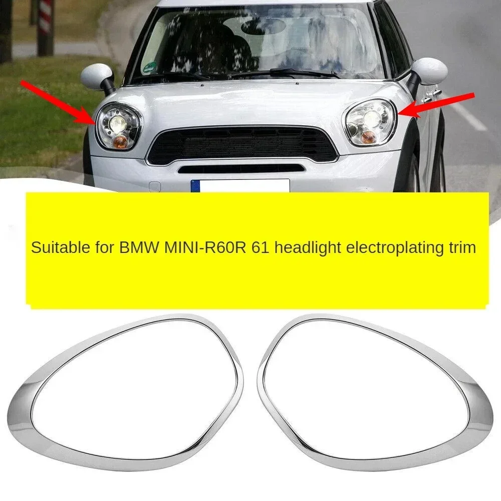 For BMW MINI-R60 R61 Countryman Car  Headlight Ring Bezel Trim Surround Cover Left Right 51139801573 51139801574