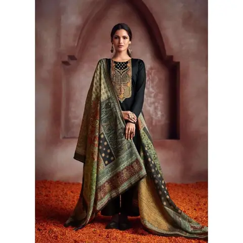 스타일리시 디자이너 인도 파키스탄 스티치 Shalwar Kameez, 두파타 슈트