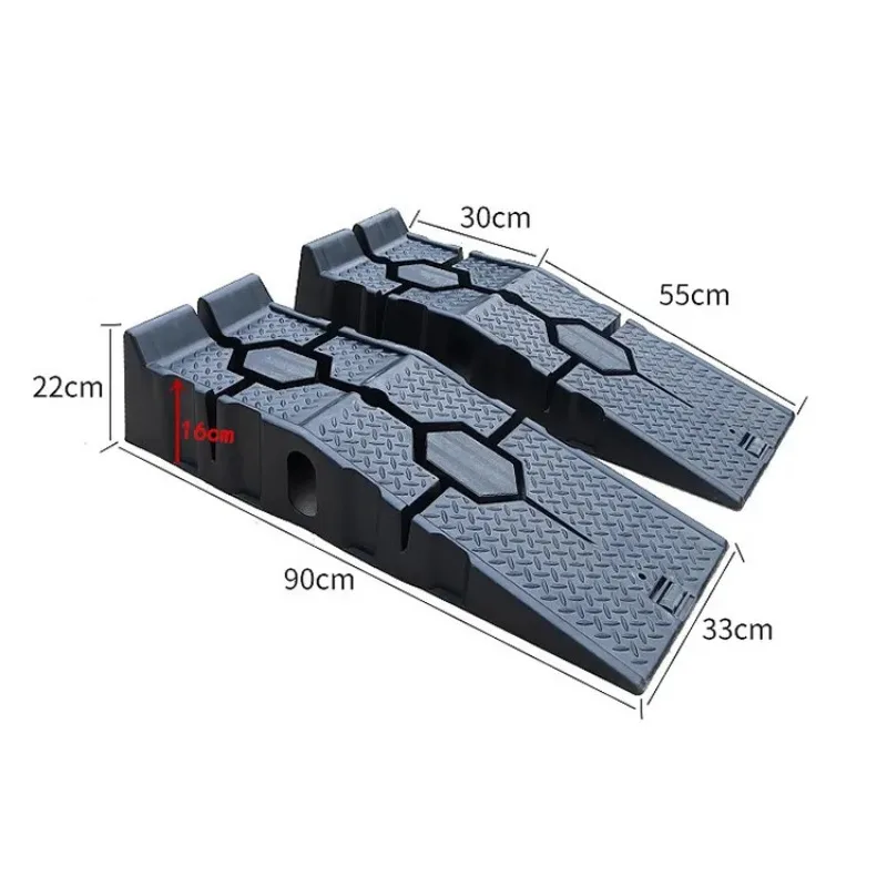 1 paar 90 cm antislip oprit draagbare auto lift oprit wassen oprit 2.5 T voertuig olie verandering reparatie beugel oprit emergency tool