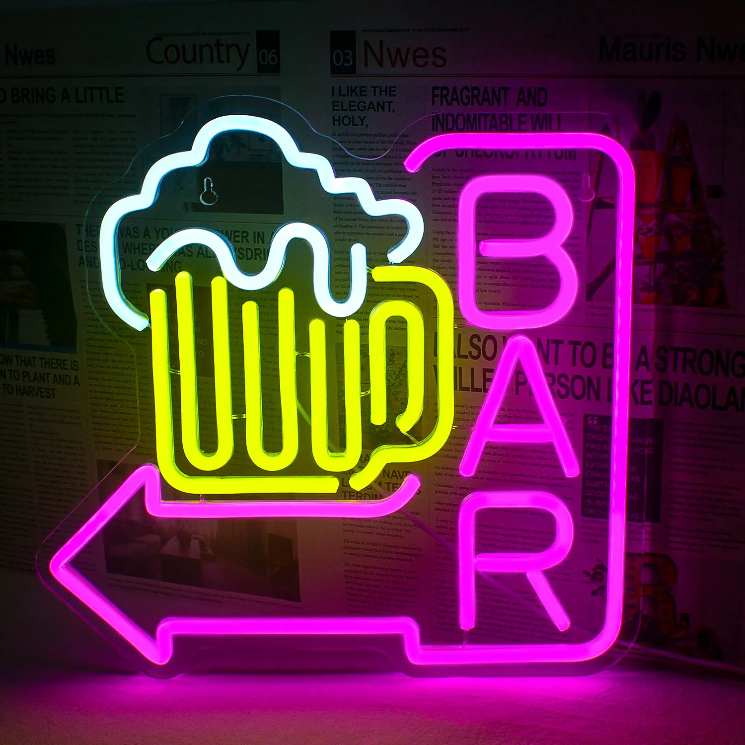 Imagem -04 - Bar Wine Glass Neon Sign Luz Led Festa Clube Restaurante Bar Quarto Casa Feriado Loja Arte Decoração de Parede Luzes de Cerveja